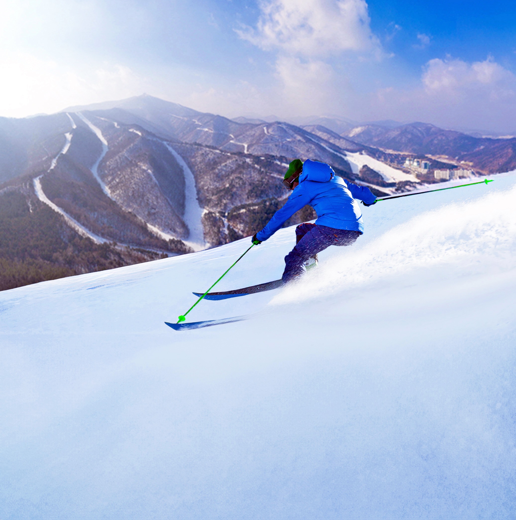 冬季江原道龍平度假村滑雪5天團