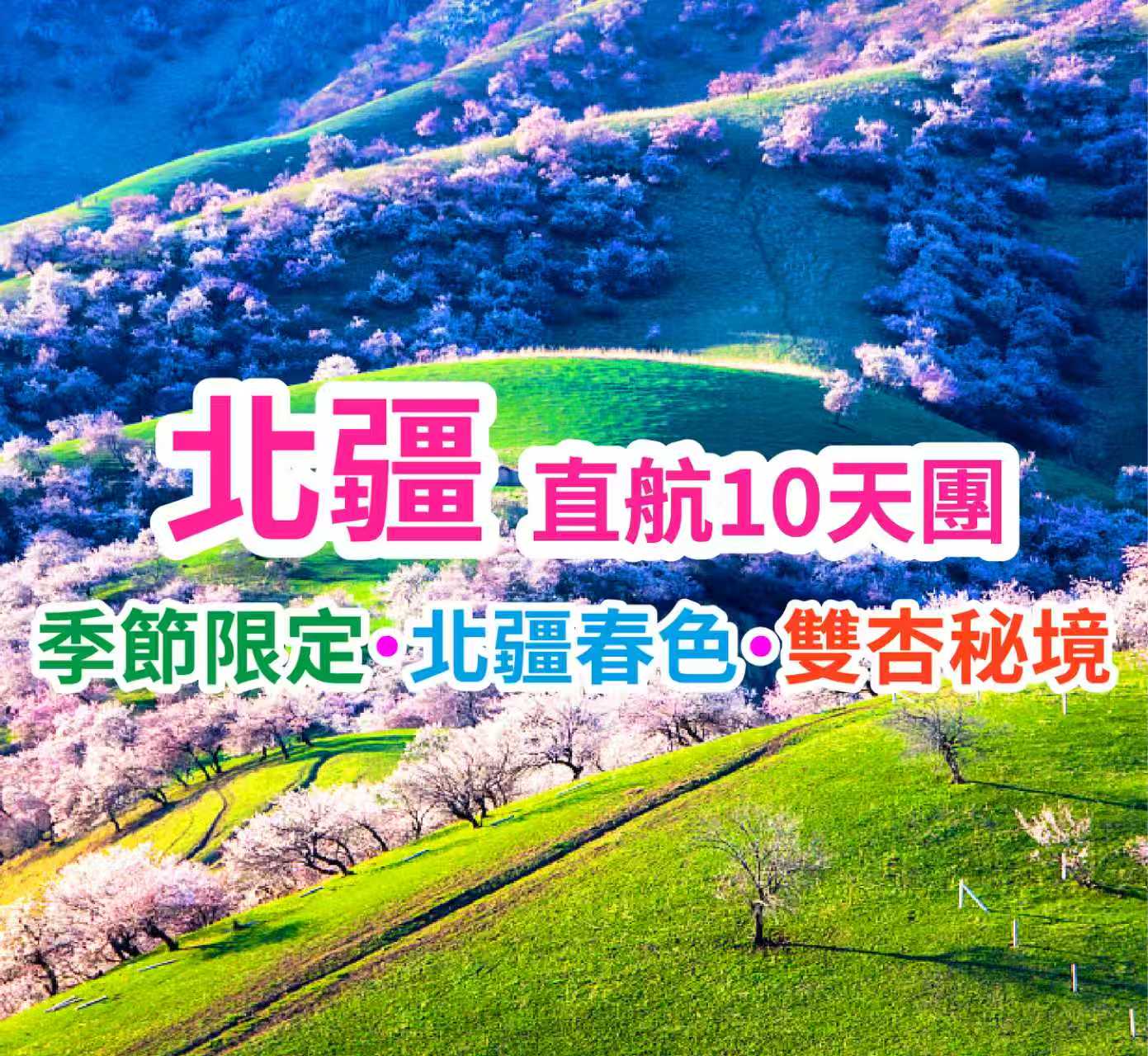 季節限定·北疆春色·雙杏秘境 北疆直航10天團