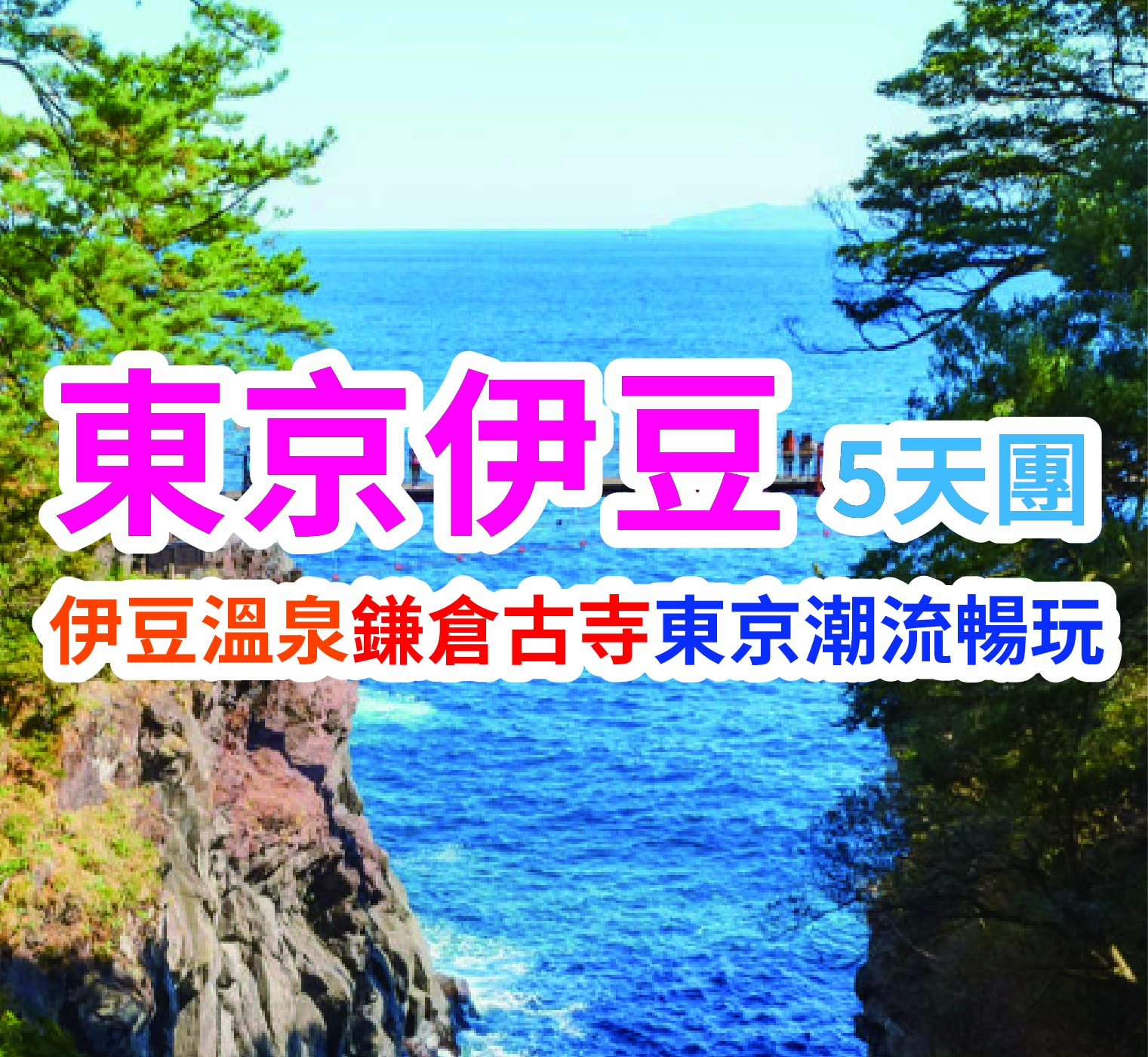 伊豆温泉鎌肩古点束京潮流惕玩 東京伊豆5天團