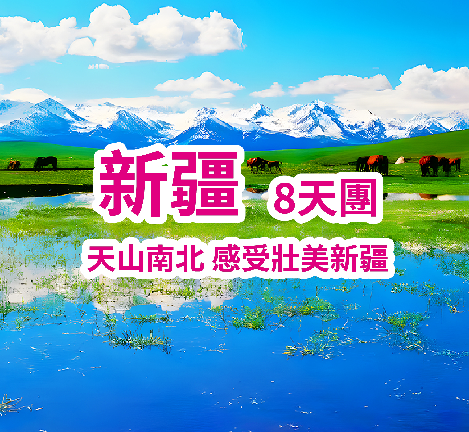 感受壯美新疆  獨山子大峽谷、天山花海、獨庫公路 8天團