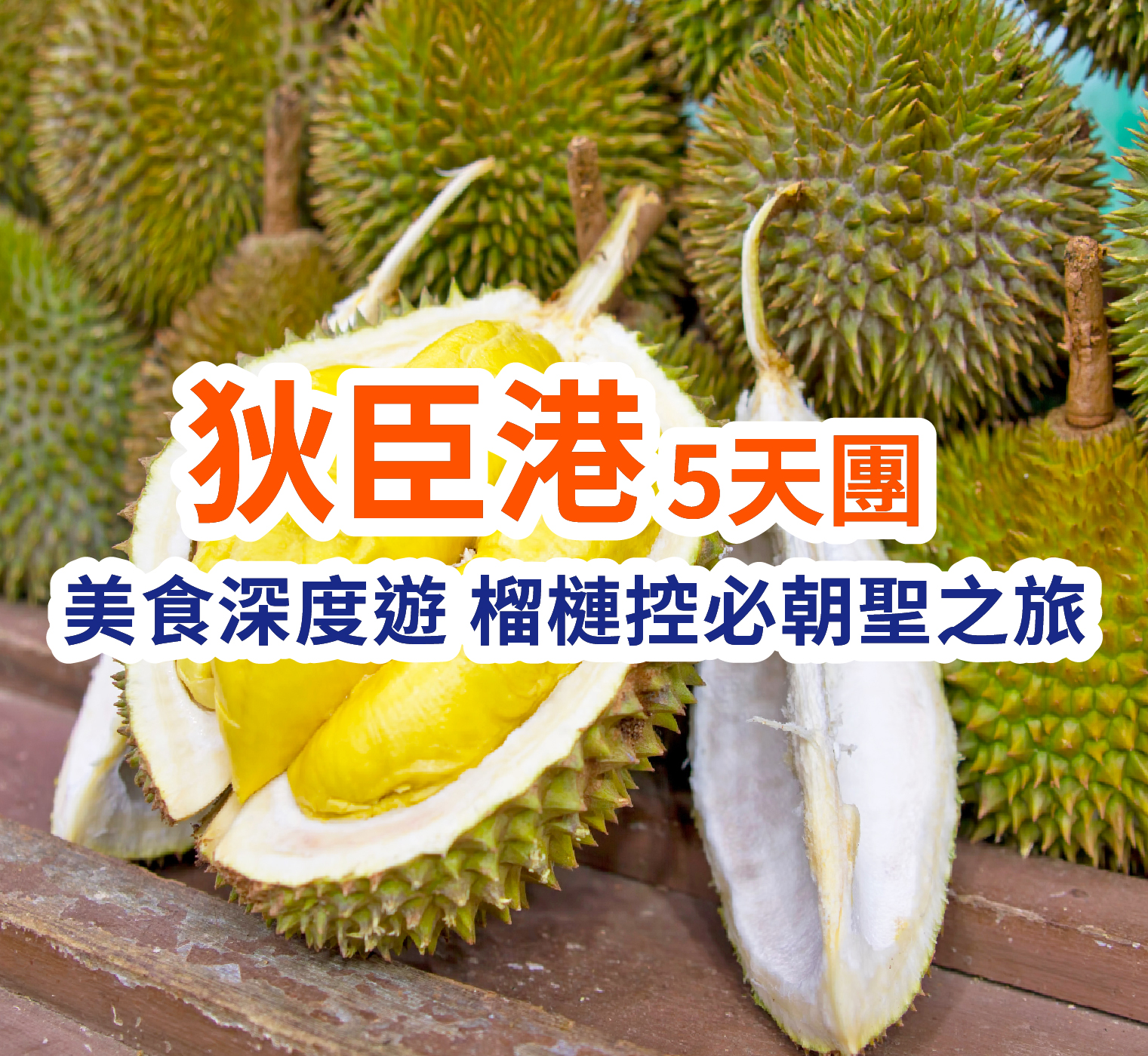 美食深度遊 榴槤控必朝聖之旅 狄臣港5天團