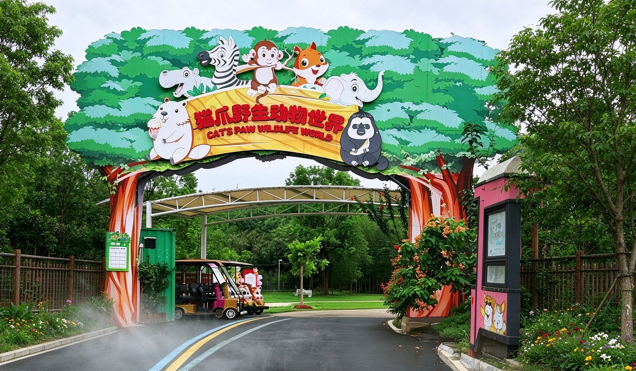 家人齊歡樂，萌寵樂園【貓爪谷】&貓爪谷長頸鹿莊園度假酒店3天團