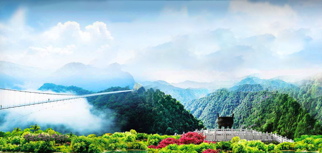 保證入住定南首家五星格蘭雲天酒店-江西【三百山】國家AAAAA級景區遊覽周恩來題字石、護源亭、東江第一瀑、玻璃橋、護源石、天池等 純玩3天團