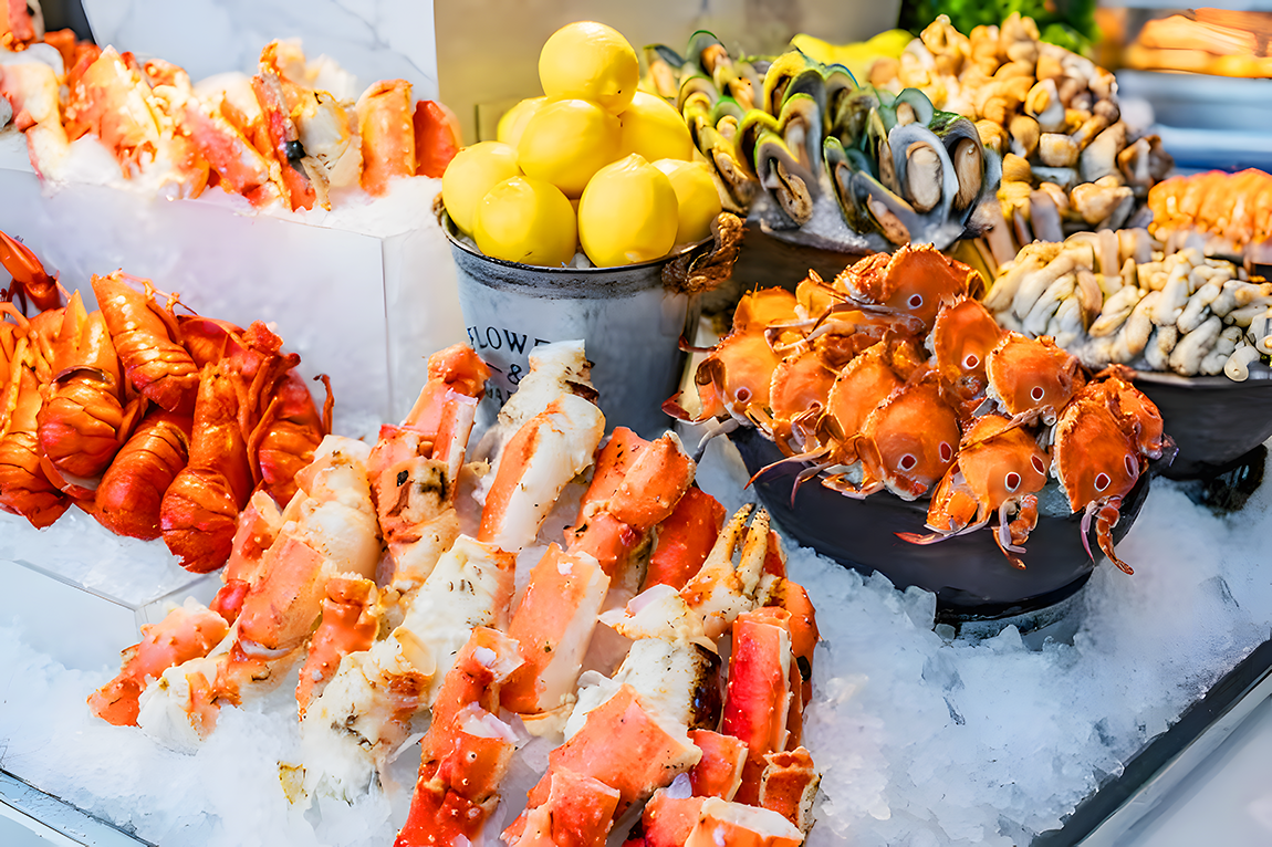 【春節加班】入住豪華五星【廣州香格里拉大酒店】豪歎【酒店豪華海鮮自助晚餐】無限任吃阿拉斯蟹腳、芝士焗龍蝦等等 2天團