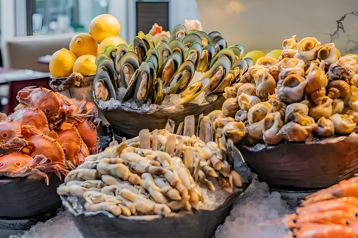 【春節加班】入住豪華五星【廣州香格里拉大酒店】豪歎【酒店豪華海鮮自助晚餐】無限任吃阿拉斯蟹腳、芝士焗龍蝦等等 2天團