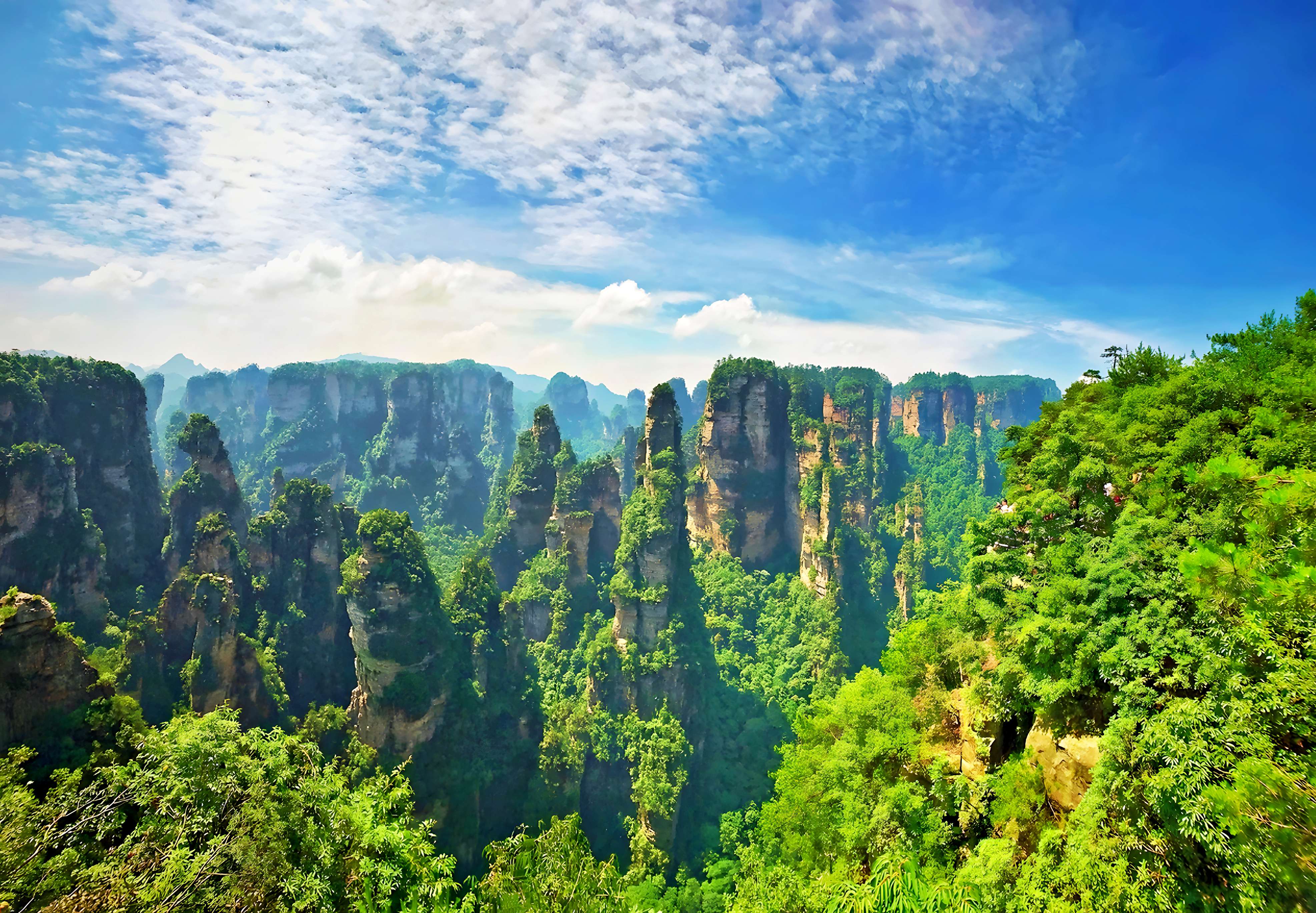 天工開畫卷 大地雕刻的雲中傳奇 張家界6天團